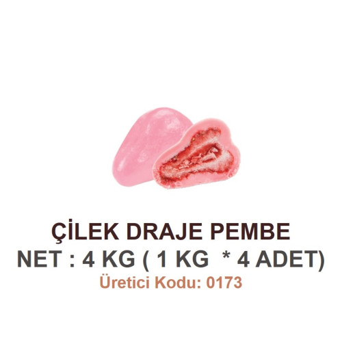 Mld Çilek Draje Pembe 4 kg