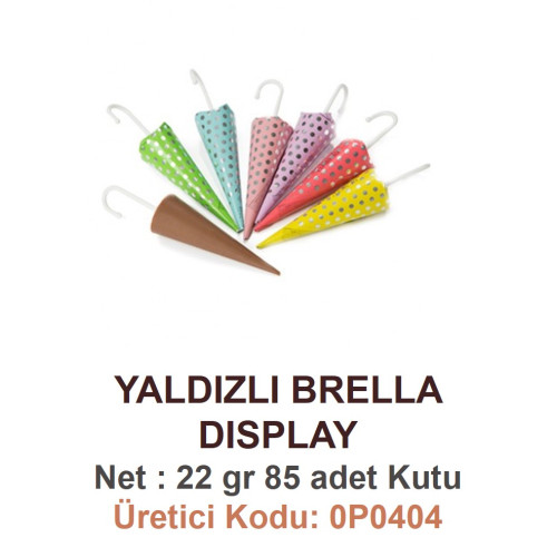 Mld Yaldızlı Brella Dısplay 85 Adet/ 22 gr