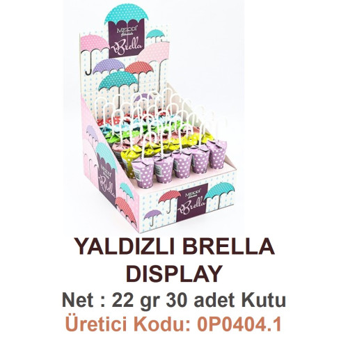 Mld Yaldızlı Brella Dısplay 30 Adet/ 22 gr
