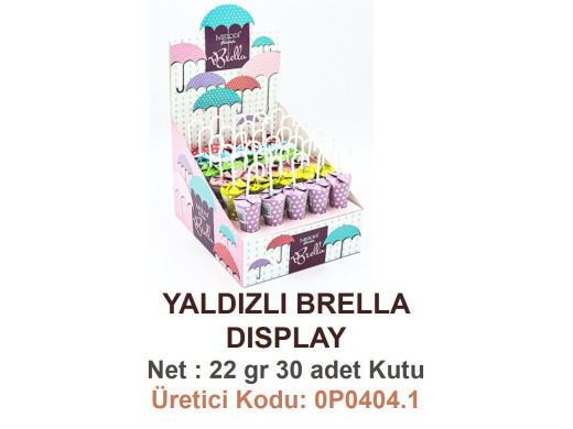 Mld Yaldızlı Brella Dısplay 30 Adet/ 22 gr