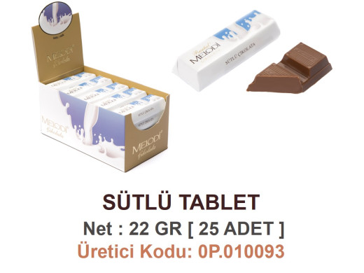Mld Sütlü Tablet 25 Adet 22 gr