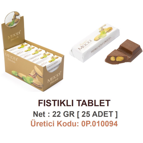 Mld Fıstıklı Tablet 25 Adet 22 gr