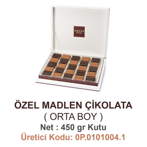 Mld Özel Madlen Çikolata Orta Boy 450 gr