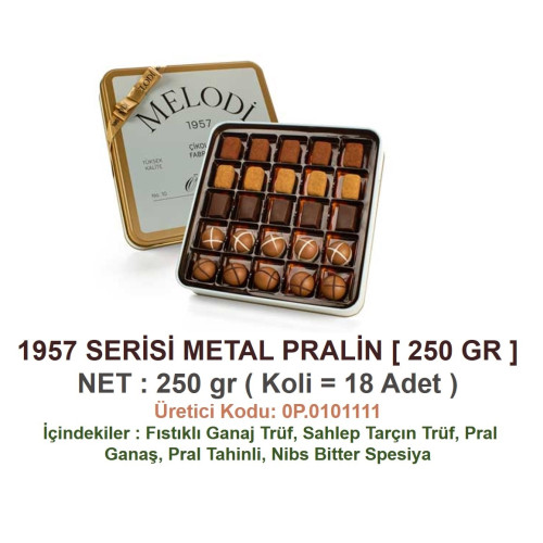 Mld 1957 Serisi Metal Pralin 250 gr