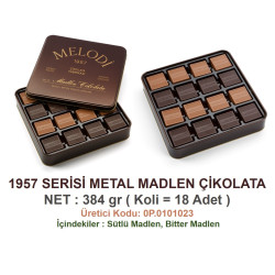 Mld 1957 Serisi Metal Madlen Çikolata 384 gr