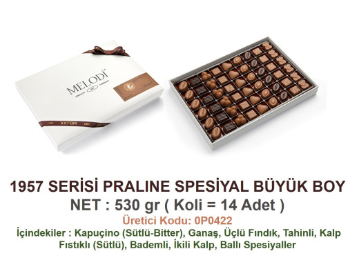 Mld 1957 Serisi Pralıne Büyük Spesiyal 530 gr