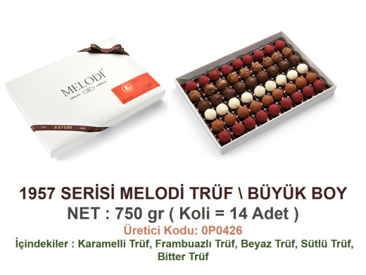 Mld-1957 Serisi Melodi Trüf  Büyük Boy 750 gr