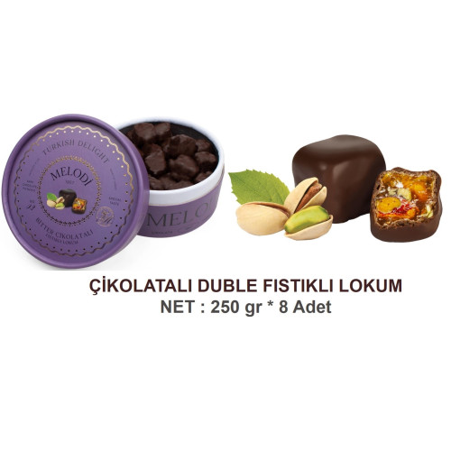 Mld Çik. Duble Fıstık Lokum 250 gr 8 Adet