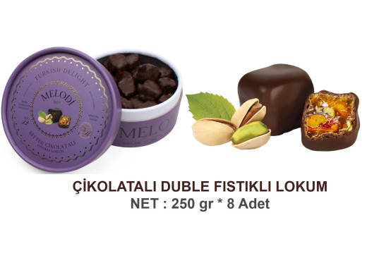 Mld Çik. Duble Fıstık Lokum 250 gr 8 Adet