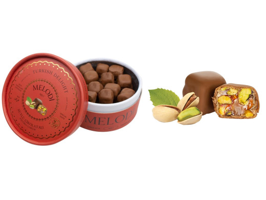Mld Sütlü Çik. Fıstık Lokum 250 gr 8 Adet
