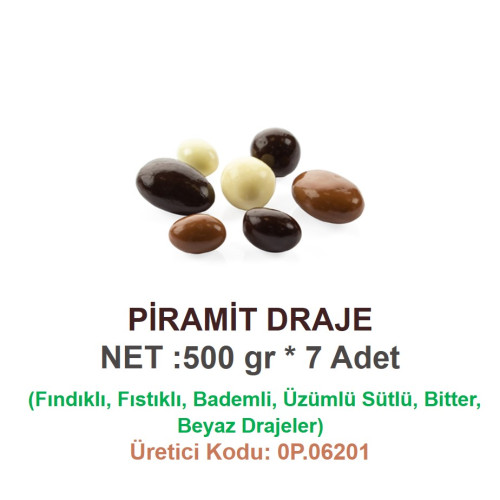 Mld Piramit Draje 500 gr 7 Adet
