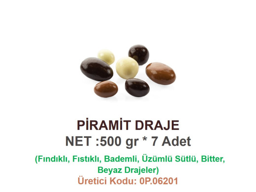 Mld Piramit Draje 500 gr 7 Adet