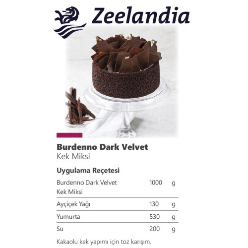 Zee Burdenno Dark ( Siyah ) Kek Miksi 10 kg