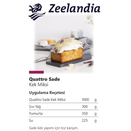 Zee Quattro Sade Kek Miksi 10 kg