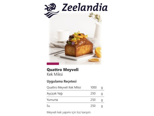 Zee Quattro Meyveli Kek Miksi 10 kg