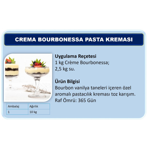 Zee Crema Bourbonessa-Pasta Kreması 10 kg