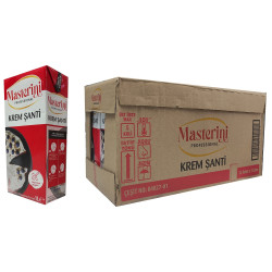 Masterini Bitkisel Krem Şanti 1 lt 12 Adet