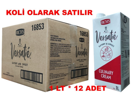 Rich Versatıe Krema 1 lt 12 Adet