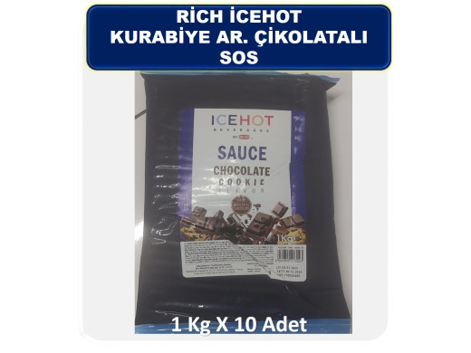 Rich İcehot Kurabiye Ar.Çikolatalı Sos 1 kg 10Ad
