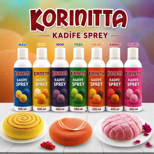 Korinitta Kadife Kırmızı Sprey Boya 250 ml