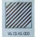 Kor.Dekor Kare-Çapraz Çizgili 288 Adet Ks.003