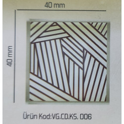 Kor.Dekor Kare Sepet Desenli 288 Adet Ks.006