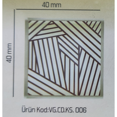 Kor.Dekor Kare Sepet Desenli 288 Adet Ks.006
