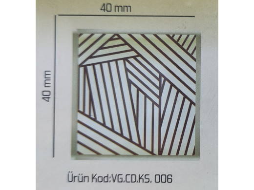 Kor.Dekor Kare Sepet Desenli 288 Adet Ks.006