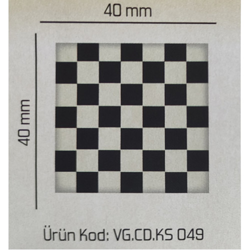 Kor.Dekor Kare Dama Desenli 288 Adet Ks.049