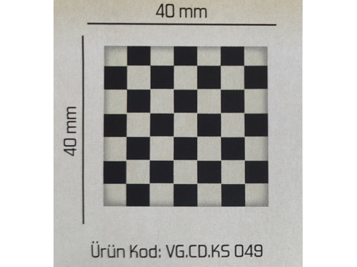 Kor.Dekor Kare Dama Desenli 288 Adet Ks.049
