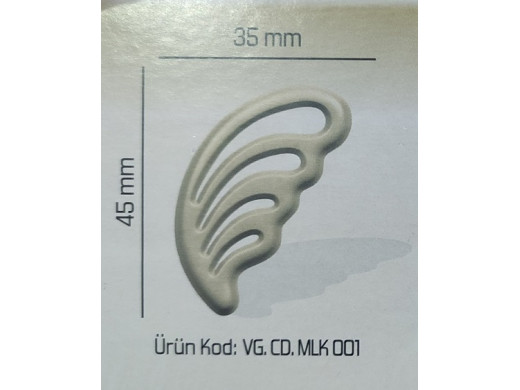 Kor.Dekor Melek Kanadı Beyaz 200 Ad Mlk.001