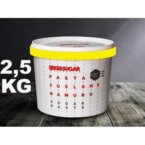 Şeker&Sugar Şeker Hamuru Sarı 2,5 kg