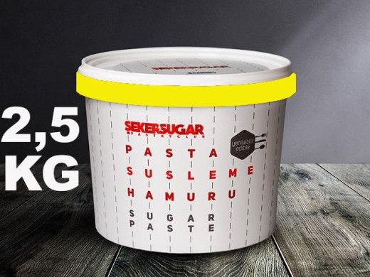 Şeker&Sugar Şeker Hamuru Sarı 2,5 kg