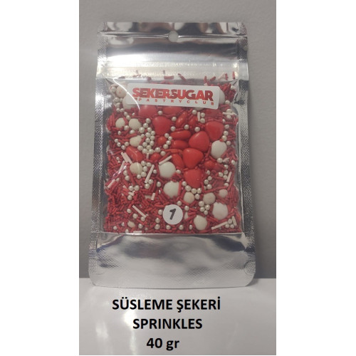 Ş&S Süsleme Şekeri Sprınkles 40 gr