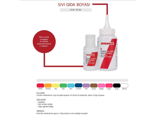 Ş&S Yenilebilir Sıvı Gıda Boyası Siyah 150 ml