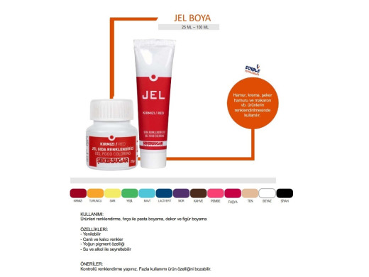 Ş&S Yenilebilir Jel Gıda Boyası Mavi 100 g