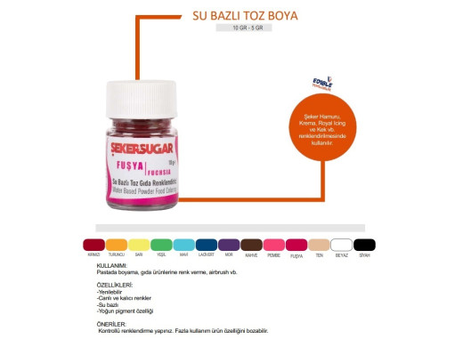 Ş&S SU BAZLI TOZ BOYA - YEŞİL [ 10 GR ]