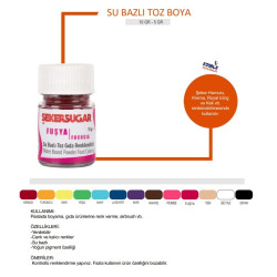 Ş&S Su Bazlı Toz Boya Siyah 5 gr