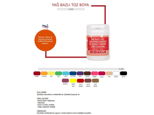 Ş&S Yağ Bazlı Toz Boya Yeşil 25 gr
