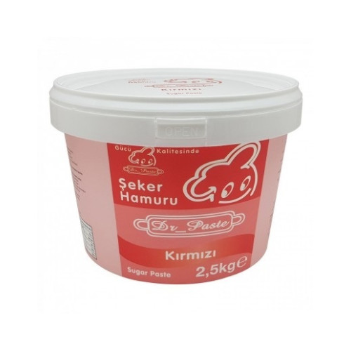 Dr. Paste Şeker Hamuru Kırmızı 2,5 kg