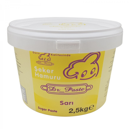 Dr. Paste Şeker Hamuru Sarı 2,5 kg