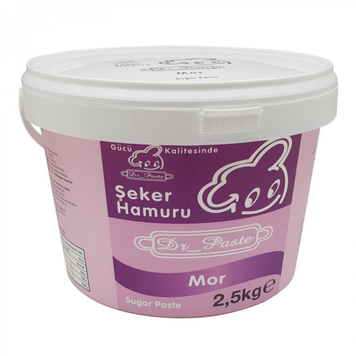Dr. Paste Şeker Hamuru Mor 2,5 kg