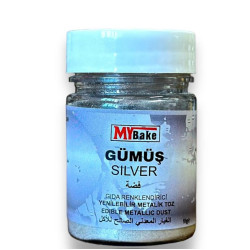My Bake Sim Boya Glitter Powder Gümüş 10 gr My Bake Sim Boya Glitter Powder Gümüş 10 gr
