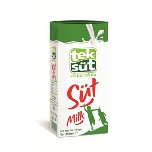 Teksüt Tam Yağlı Süt 1 lt 12 Adet