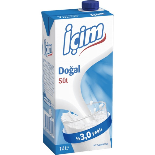 Tam Yağlı İçim Süt 1 lt 12 Adet