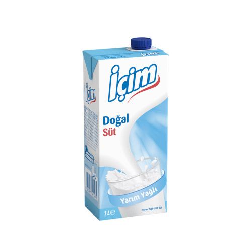 İçim Süt Yarım Yağlı 1 lt 12 Adet