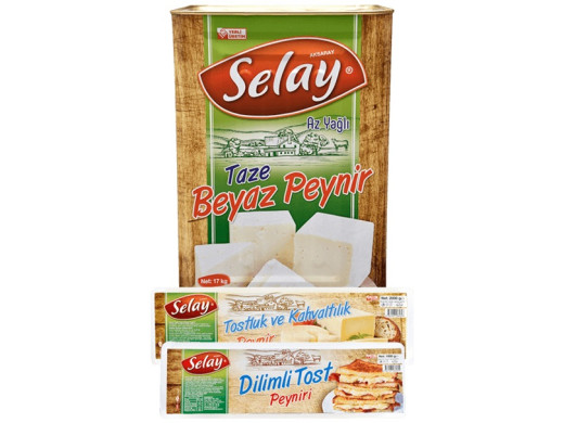 Selay Az Yağlı Beyaz Peynir Kültürlü 17 kg