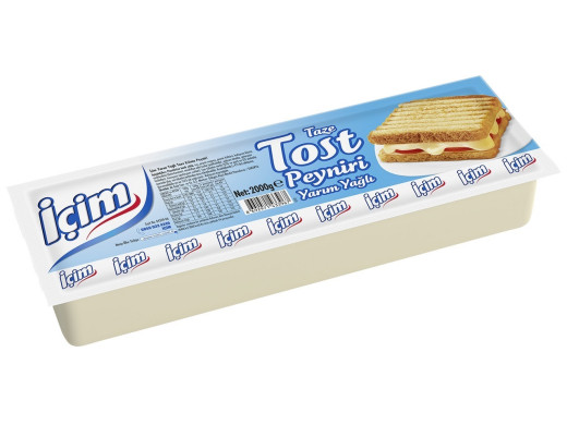 İçim Taze Tost Kaşar Peyniri Yarım Yağlı 2000 g