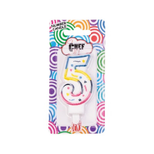 Rakamlı Mum 5 Yaş