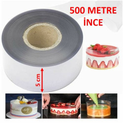 Yan Dekor Şeffaf 5 Cm 500 Metre İnce